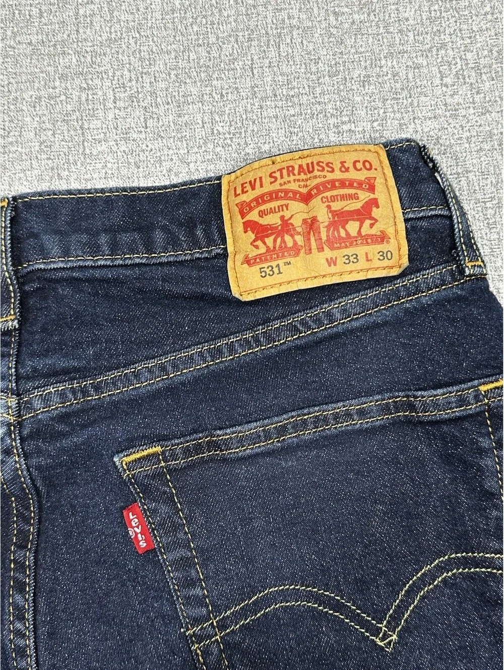 Levi’s 531 Men’s Jeans W32 L27 Dark Wash Straight Leg Denim